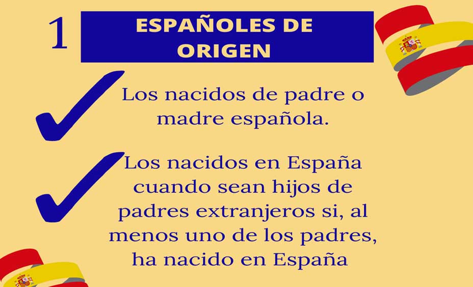Nacionalidad española de origen